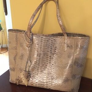 Nancy Gonzalez Erica Python Bag w/ Matching Clutch